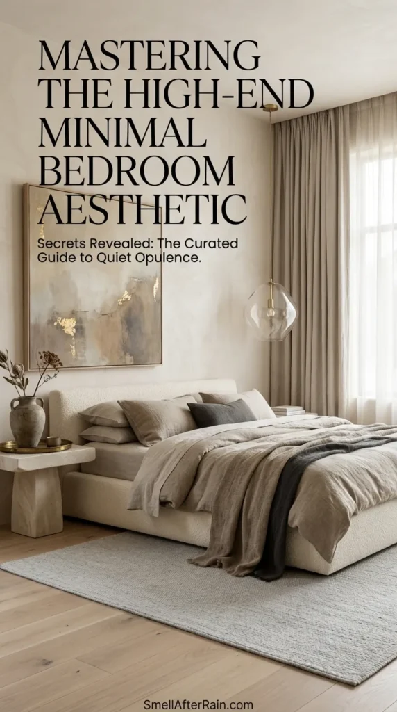 Are your attempts at minimalism leaving your room feeling cold or unfinished? Mastering the High-End Minimal Bedroom Aesthetic is not just about decluttering; it is about the deliberate curation of texture and space. We explore the subtle difference between "barren" and "expensive," focusing on how negative space acts as the ultimate luxury. Discover the specific fabric choices and lighting fixtures that transform a simple room into a sanctuary of Quiet Luxury. From choosing the perfect low-profile bed to the "rule of three" for styling surfaces, learn the secrets to sophisticated simplicity. Click to reveal the 25 transformative ideas that will elevate your sleep space. #minimalistbedroom #quietluxury #interiordesign
